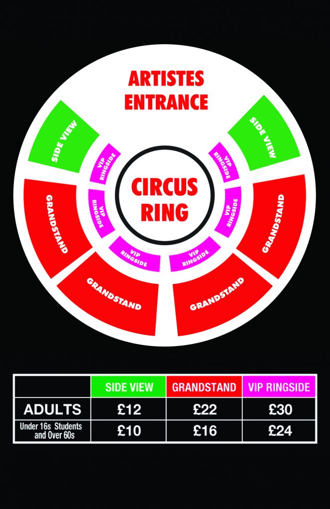 Book Tickets & Prices - Circus Vegas UK